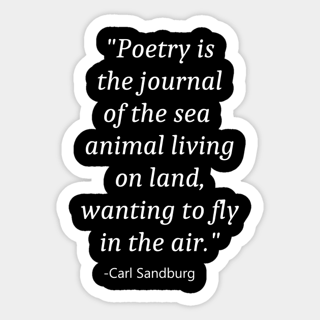 Quote For National Poetry Month Sticker by Fandie